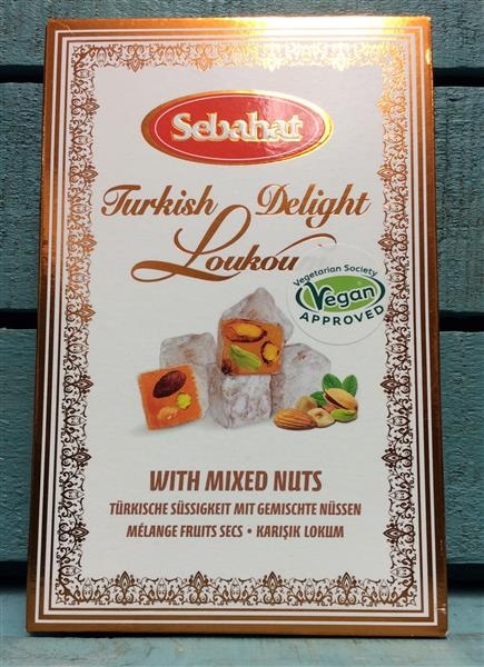 Turkish Delight With Mixed Nuts and Hazelnuts