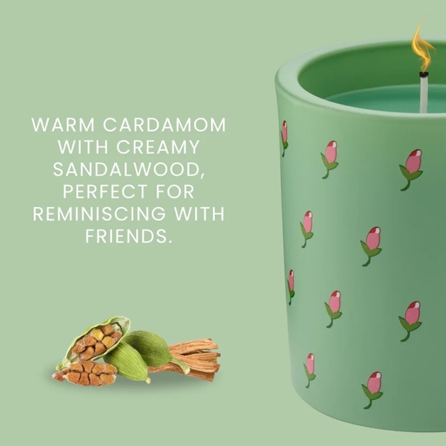 Cath Kidston Home Fragrance Light Green Memory Lane Glass Candle, 180g