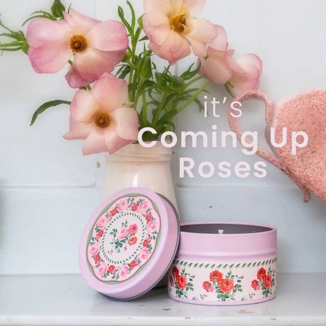 Cath Kidston Coming Up Roses Candle Tin