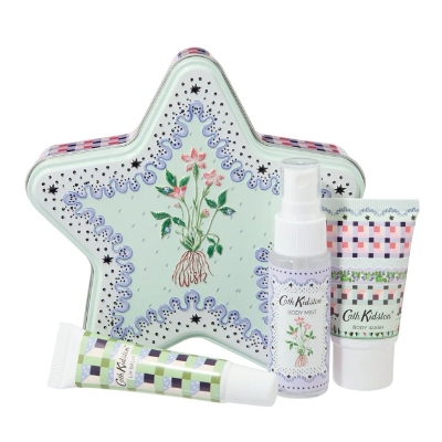 Cath kidston Star Tin with Body wash, body spray and lip balm