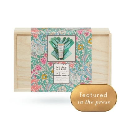 Golden Lily gardening gloves and hand cream set