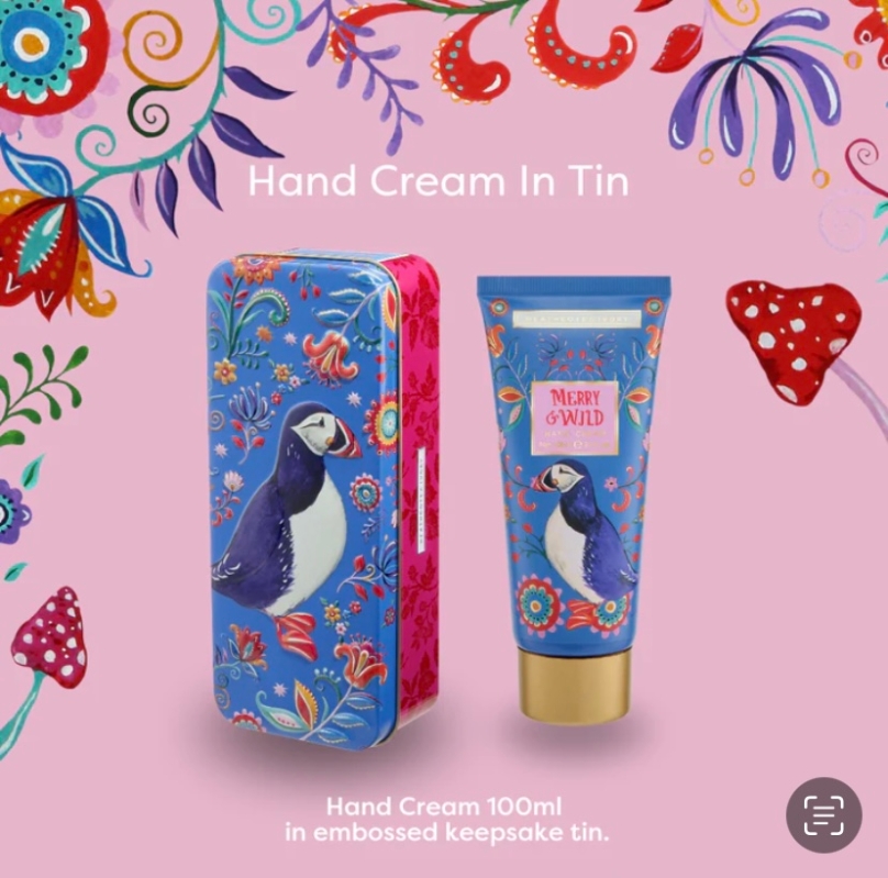 Merry and Wild Hand Cream in Tin Gift Set