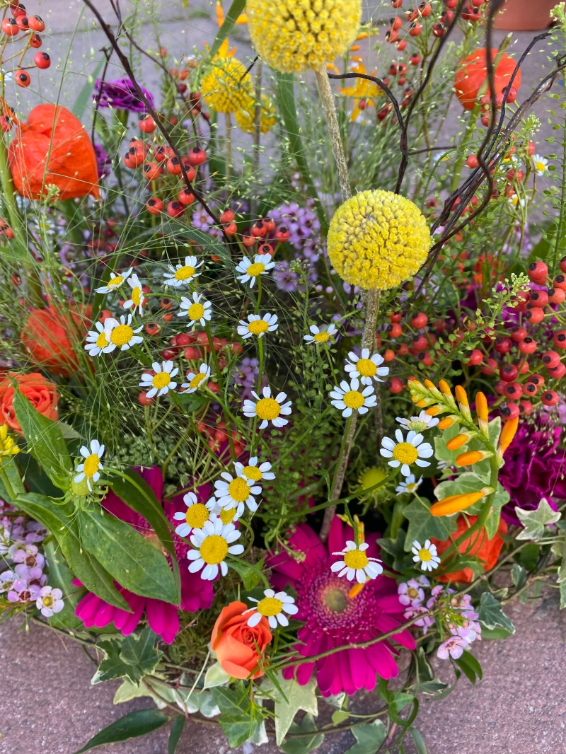 Wild meadow funeral flowers Eastbourne 