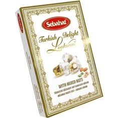 Turkish Delight With Mixed Nuts and Hazelnuts