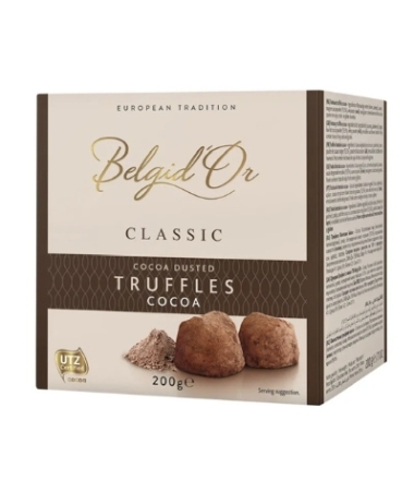 Belgian cocoa dusted truffles