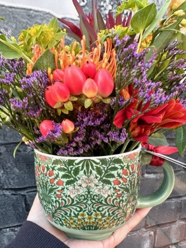 William Morris Mug of Flowers