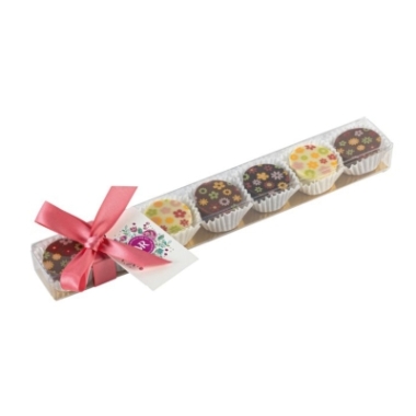 Assorted flowers pattern chocolates