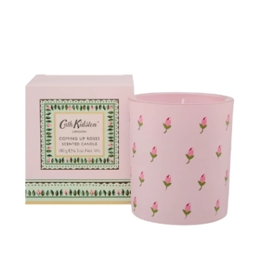 Cath Kidston Home Fragrance Pink Coming Up Roses Glass Candle, 180g