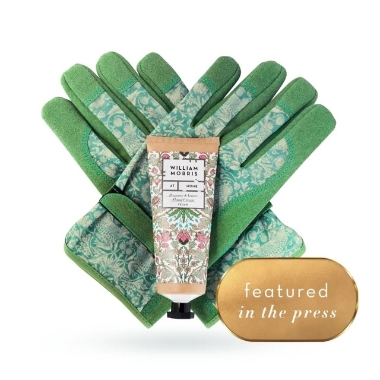 Golden Lily gardening gloves and hand cream set