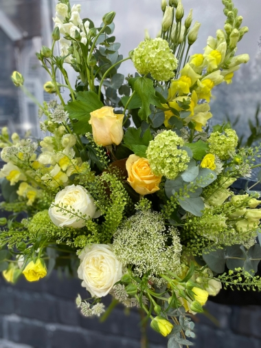 Yellows, whites, creams & Greens Tied Sheaf