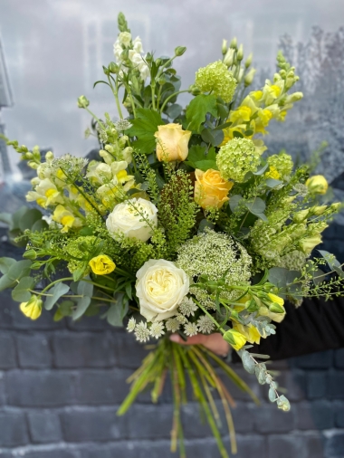 Yellows, whites, creams & Greens Tied Sheaf