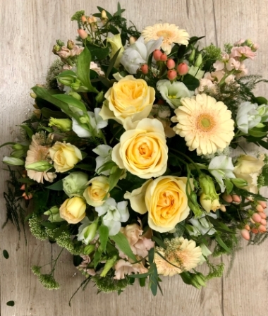 Soft delicate posy arrangement Eastbourne 