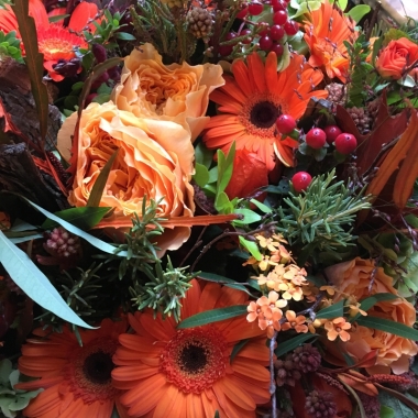 Rustic funeral flowers Eastbourne 