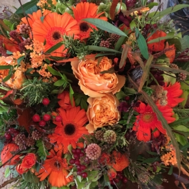 Rustic funeral flowers Eastbourne 