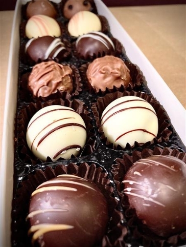 Van Roy Assorted Filled Truffles box of 12